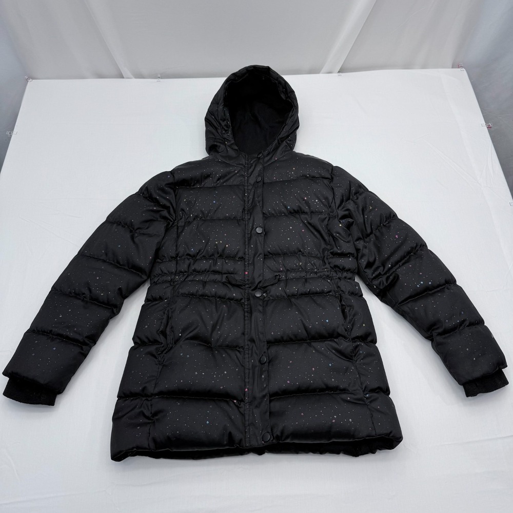 Eddie Bauer Cirruslite Down Puffer Parka Jacket‎ Girls Medium 10/12 Hooded Youth